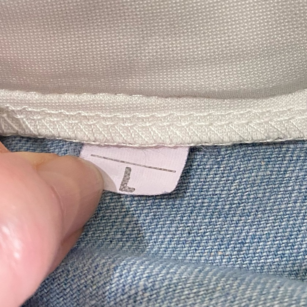 Source Unknown Blue Jean Jacket with Black Spider… - image 10